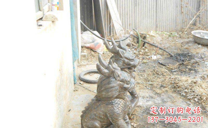 潍坊铸铜麒麟古代神兽铜雕