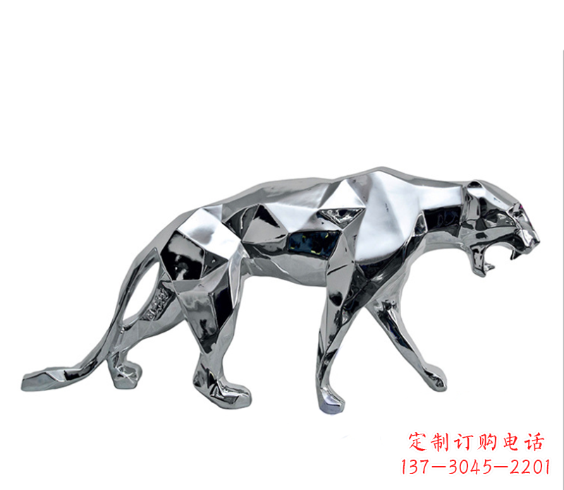 潍坊豹子雕塑不锈钢