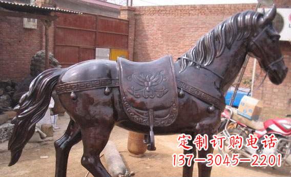 潍坊紫铜马公园铜雕