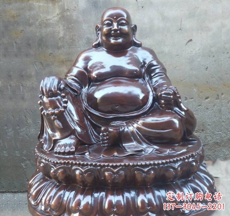 潍坊宗教庙宇弥勒佛铜雕