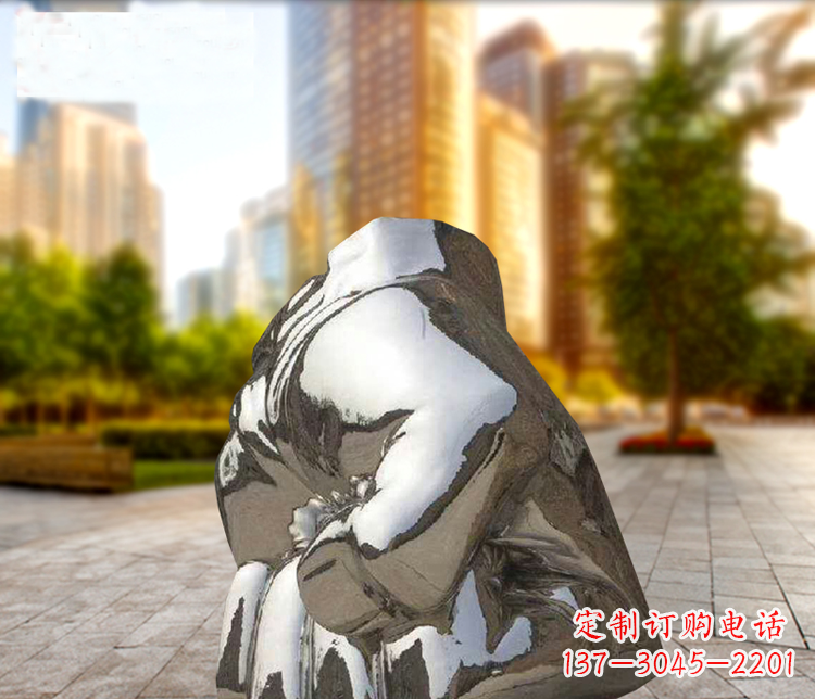 潍坊小区不锈钢拳头景观雕塑