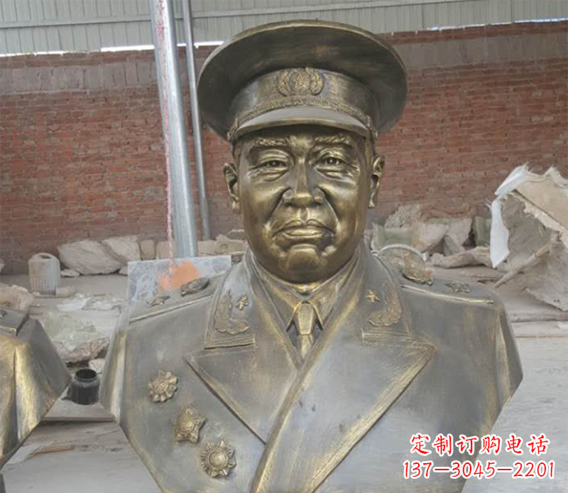 潍坊朱德半身像铜雕
