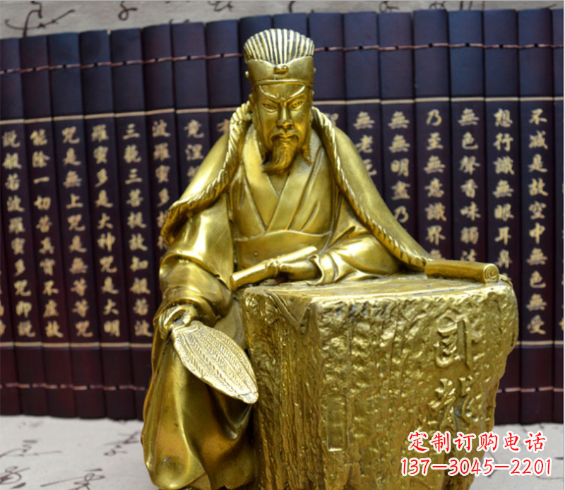 潍坊诸葛亮人物广场铜雕